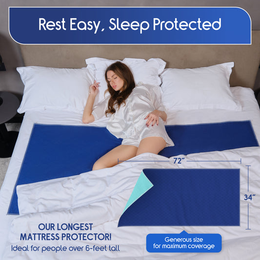 Inspire Waterproof Reusable Mattress Pad, Oversized 34"x 72