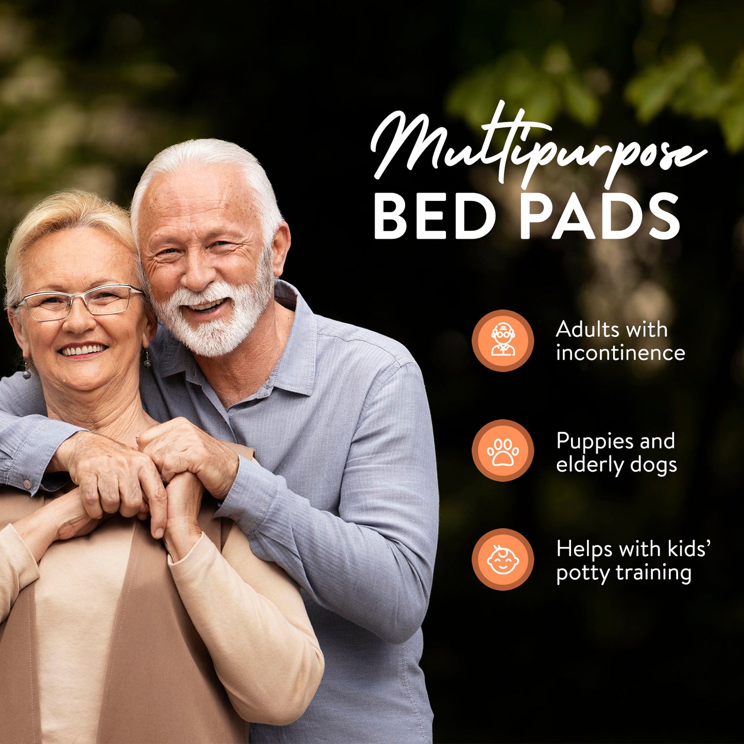Inspire Ultra Underpads | Chucks for Adult Incontinence | Chic Gray Modern Design "36 X 36"