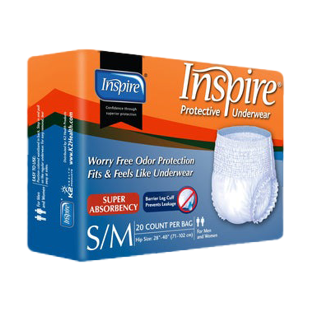 Inspire Adult Diaper Incontinence UnderwearSmall/Medium
