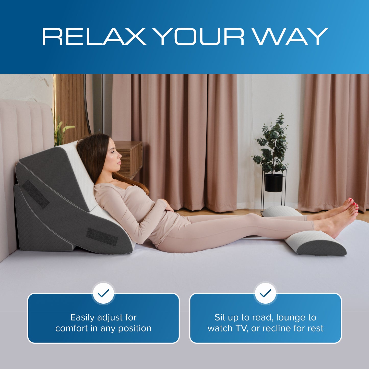 Kolbs Wedge Pillow Set 4 pcs Post Surgery Pillow