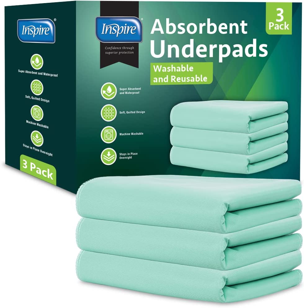 Washable and Reusable Bed Pads