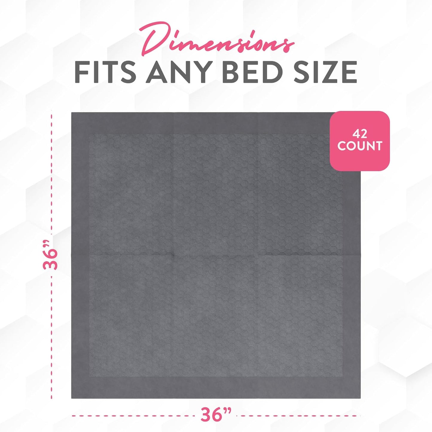 Inspire XL 36 x 36 Ultra Underpads Incontinence Bed Pads | Contemporary Modern Design | Hospital Bed Pads Disposable Adult Extra Large Chux Pads | Chucks Pads Disposable Adult | Medical Bed Linens.