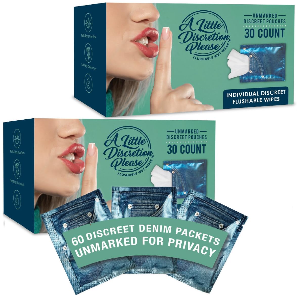A Little Discretion Please - Flushable Wipes
