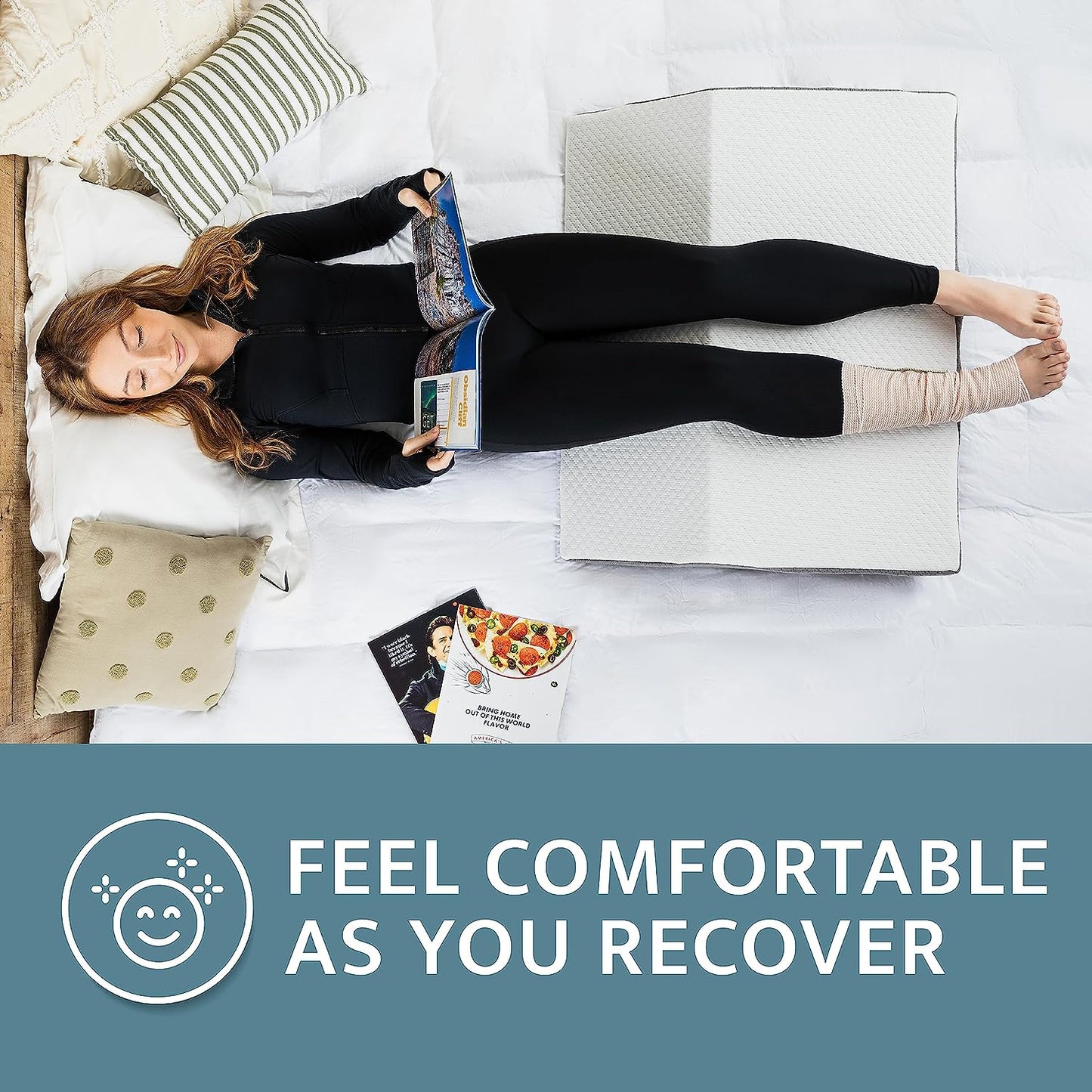 Kolbs Extra Wide Leg Elevation Pillow for reading