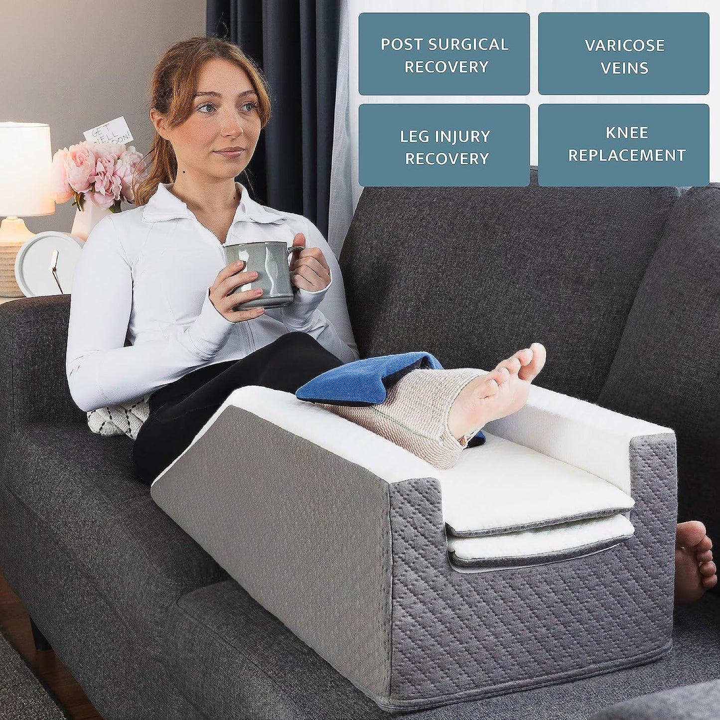 Kolbs Single Adjustable Leg Elevation Pillow