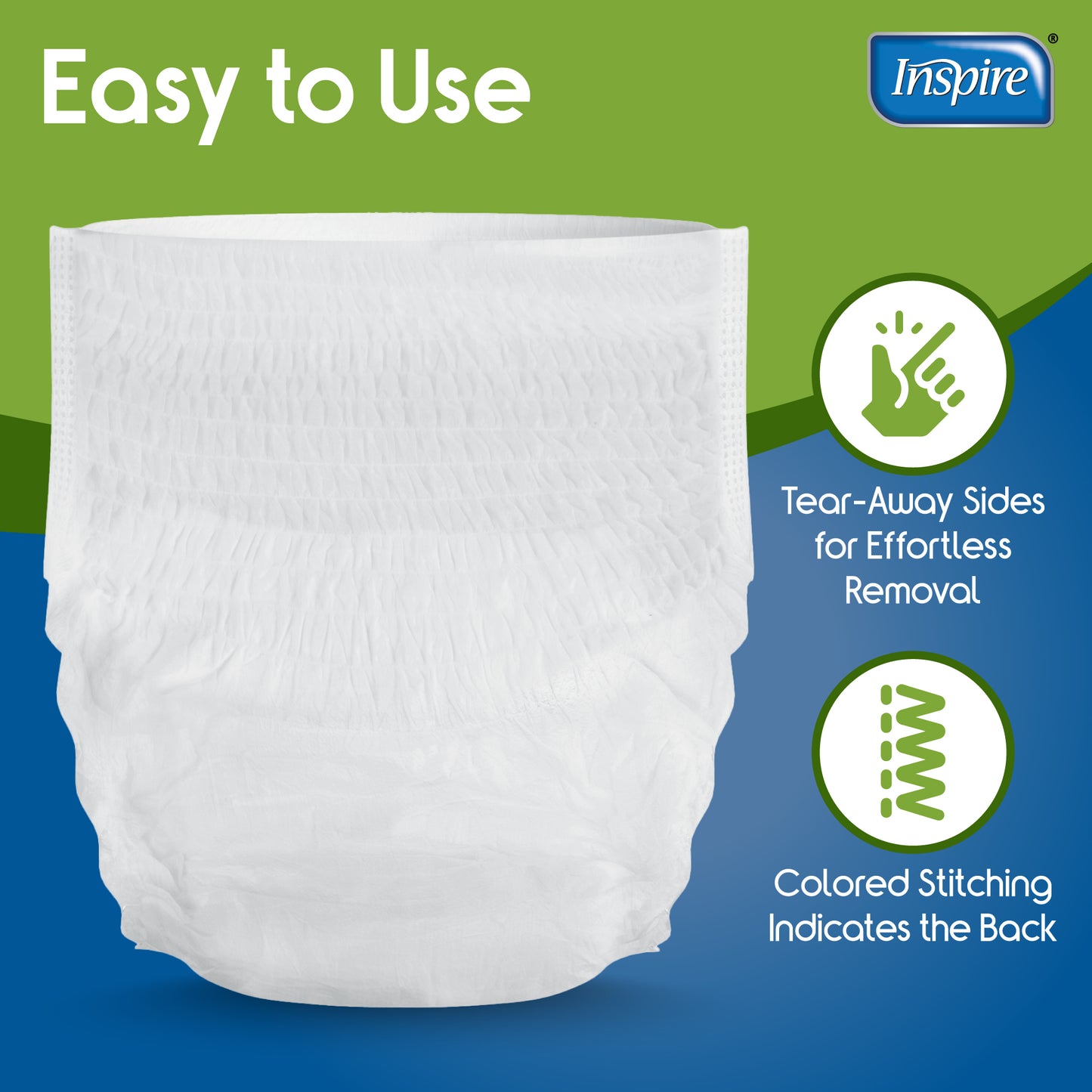 Inspire Adult Diaper Incontinence Underwear (large) Pack of 72