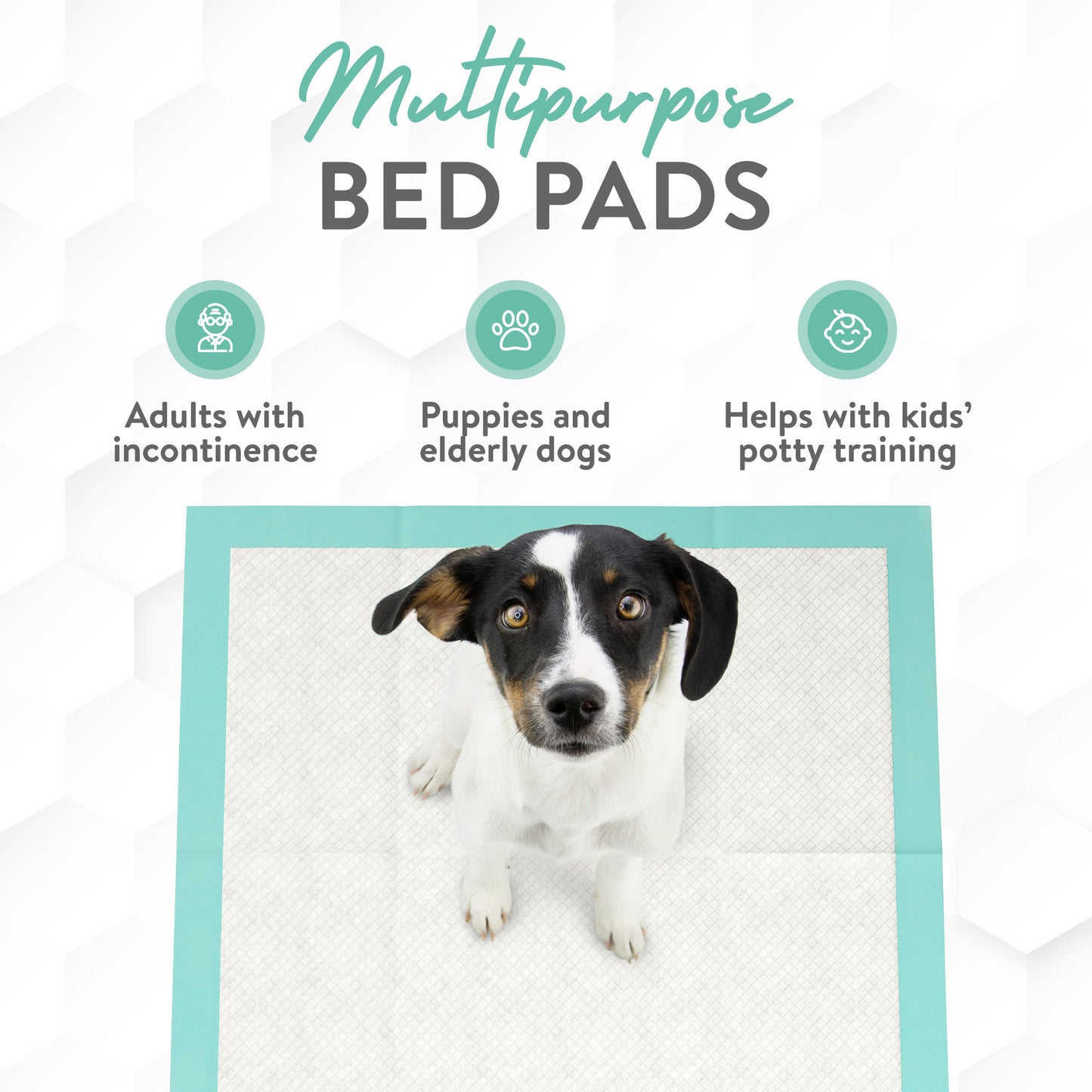 Inspire Adhesive Strips Extra Large Super Absorbent Bed Pads for Incontinence Disposable 36 x 36 in.