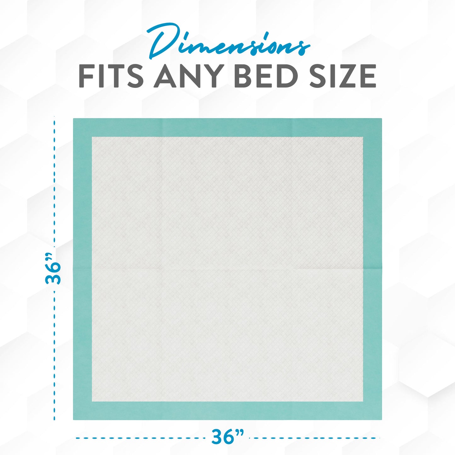 Inspire 36 x 36 Super Absorbent Bed Pads Incontinence Disposable