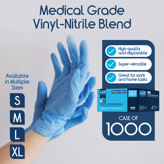 Inspire Nitrile-Vinyl Blend Exam Gloves 1000 Count
