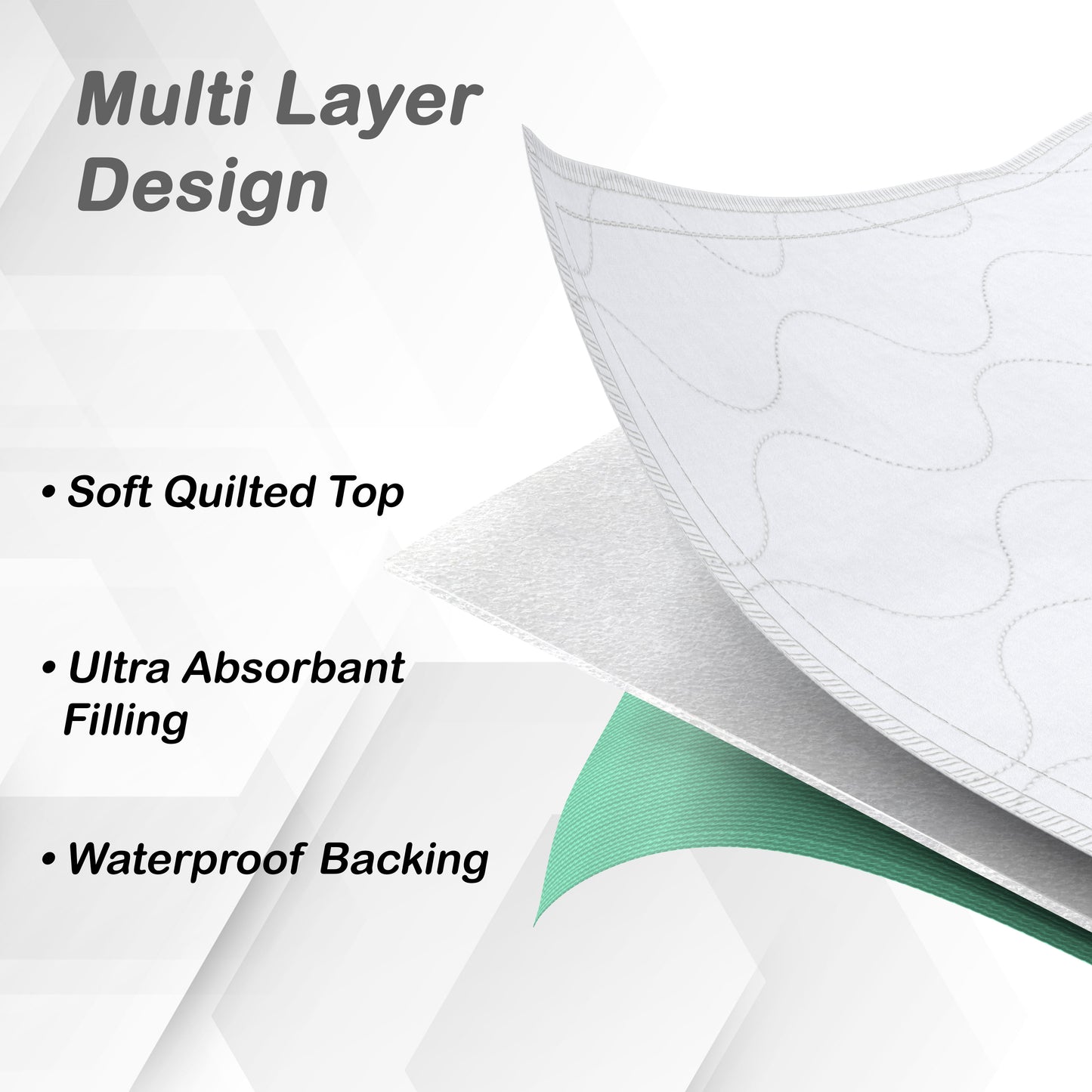 Washable and Reusable Chair Pads 18 x 24 | 3 Pack