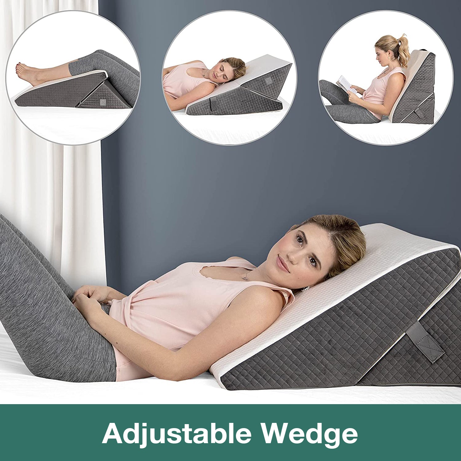 Kolbs Adjustable Wedge Pillow and 12 inch Height – K2 Health