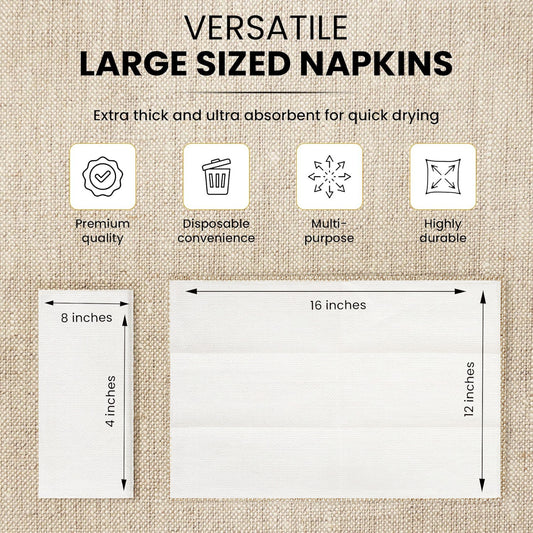 Inspire Linen Feel Disposable Napkins - 200 Ct.