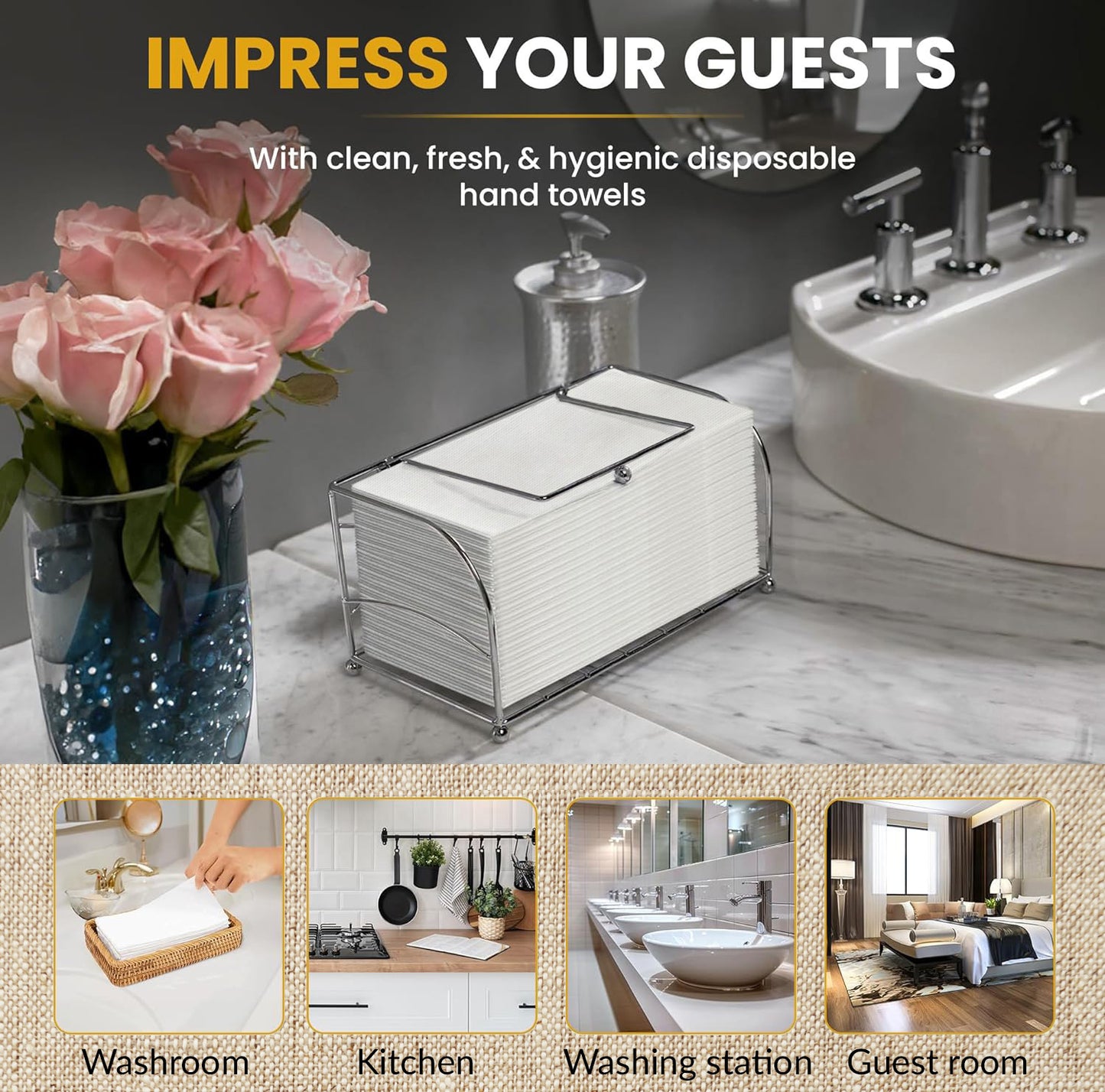 Inspire Linen Feel Disposable Napkins - 200 Ct.