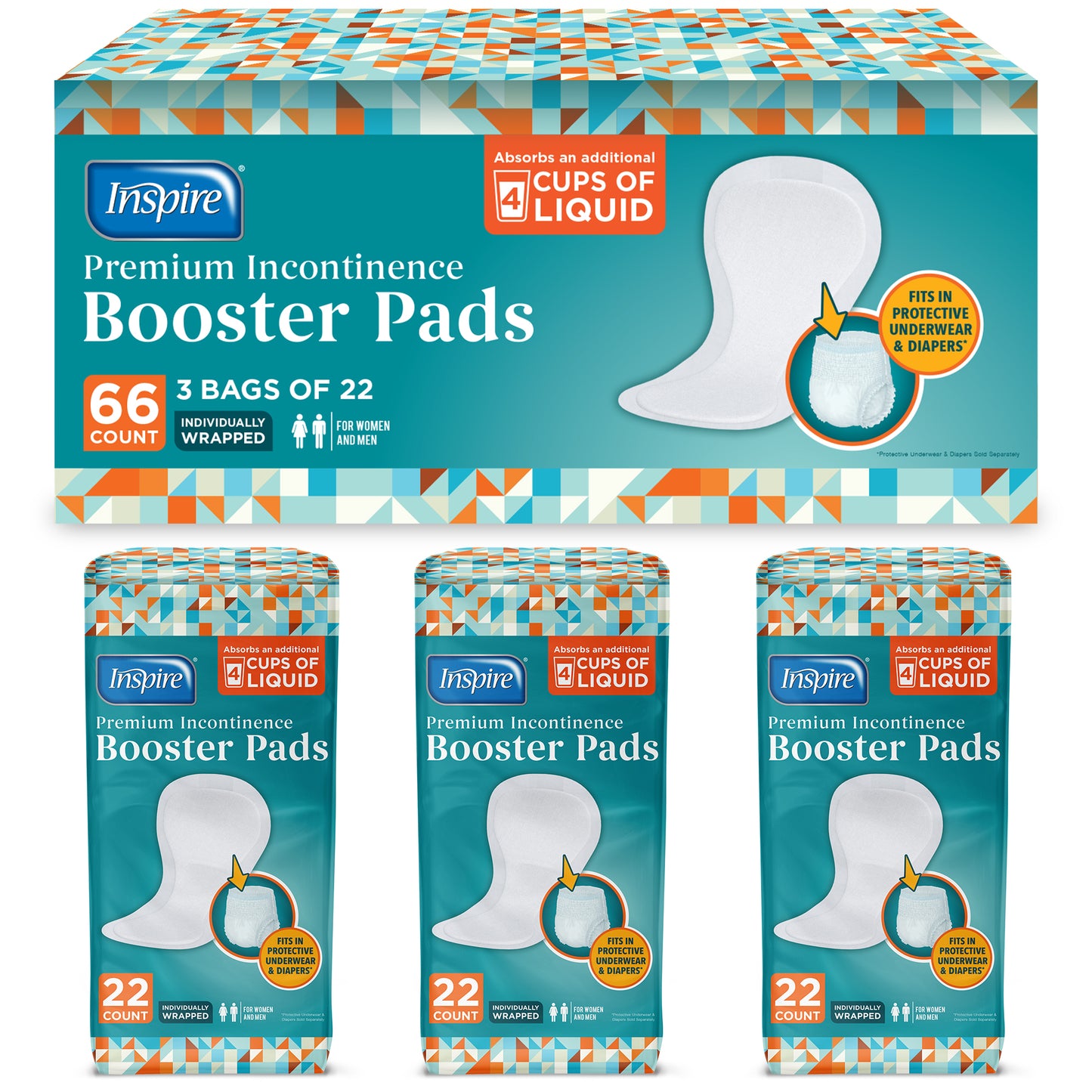 Inspire Reversable Booster Pads