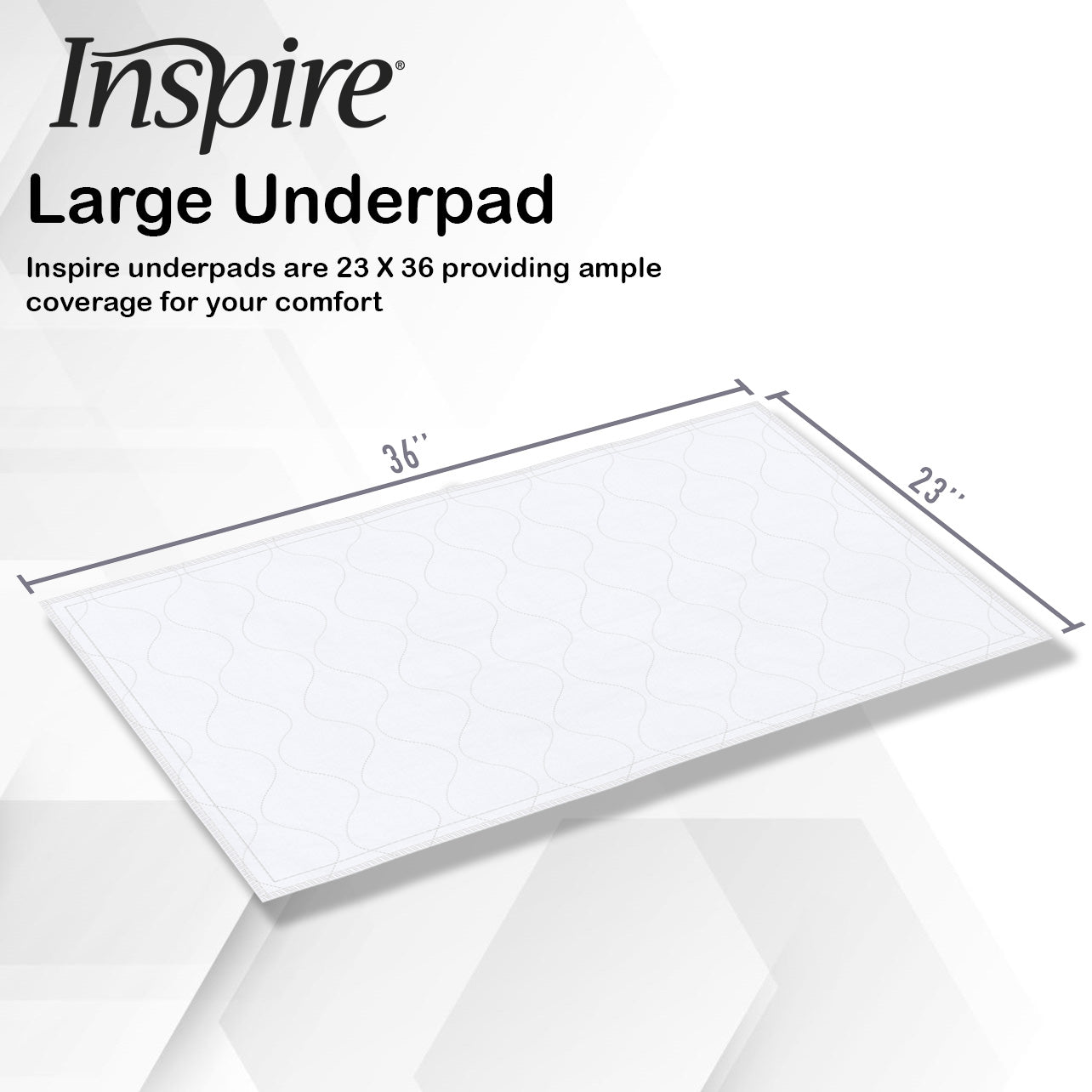 Washable and Reusable Bed Pad 23 x 36 3 Pack