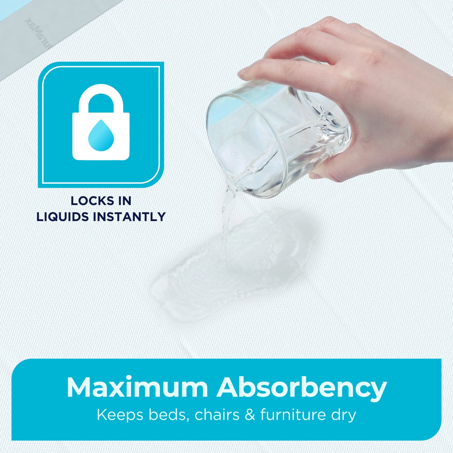 DuraMax Underpads Disposable Heavy Duty, Mattress Pad for Incontinence. (30" x 36" - Case of 30)