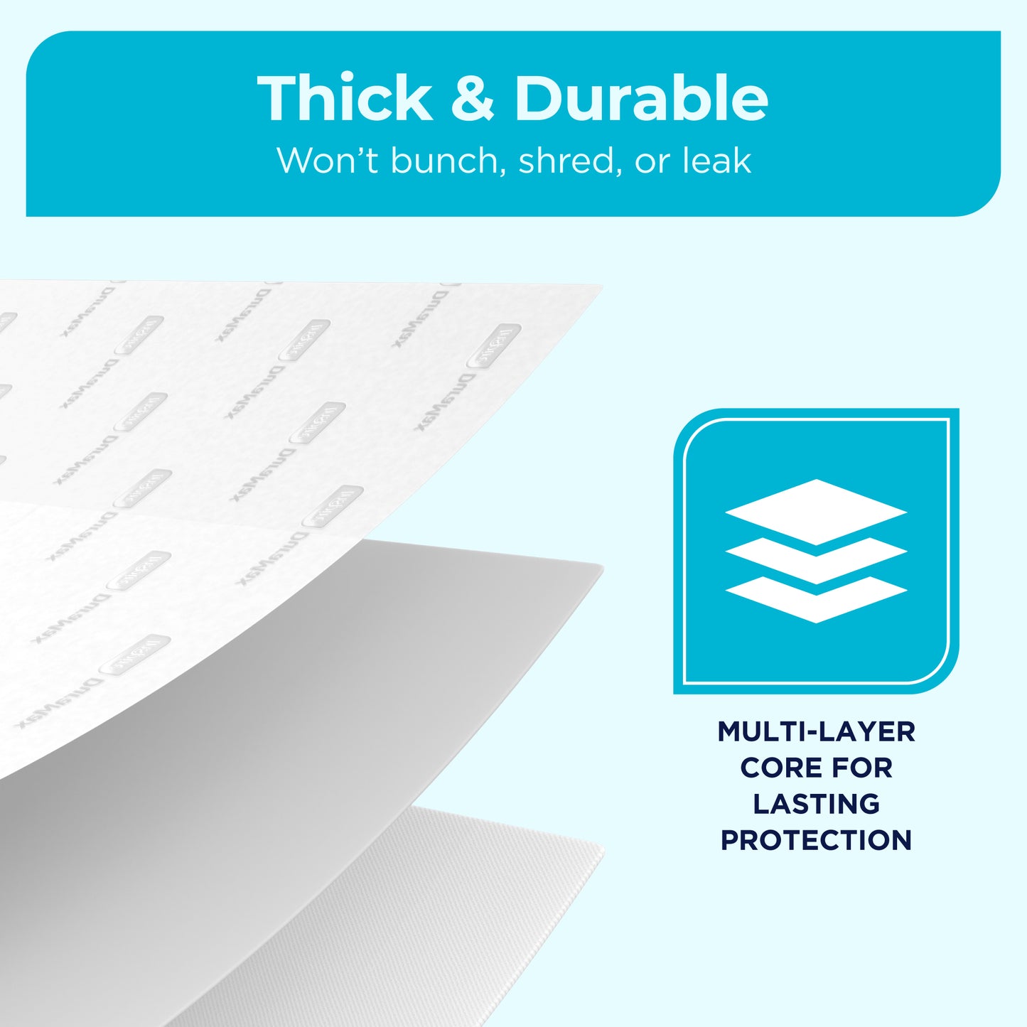DuraMax Underpads Disposable Heavy Duty, Mattress Pad for Incontinence. (30" x 36" - Case of 30)