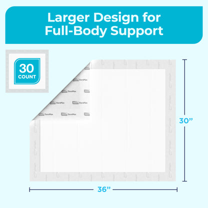 DuraMax Underpads Disposable Heavy Duty, Mattress Pad for Incontinence. (30" x 36" - Case of 30)
