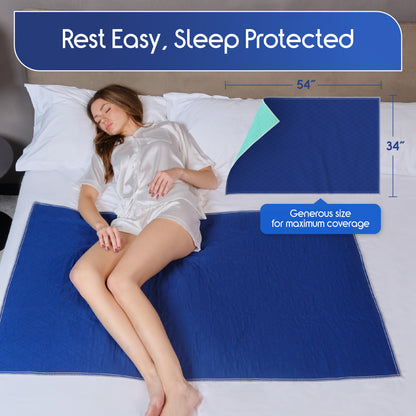 Inspire Waterproof Mattress Pad, 34 x 54 Dark Color Hides Stains