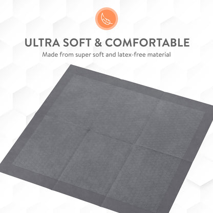 Inspire Ultra Underpads | Chucks for Adult Incontinence | Chic Gray Modern Design "36 X 36"