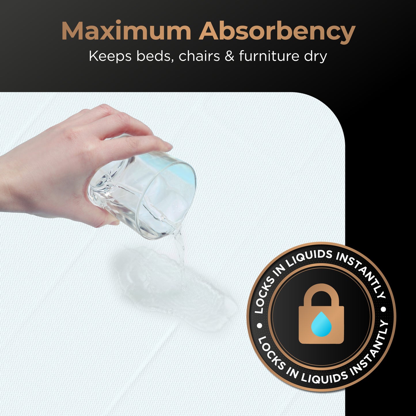 DuraMax Underpads 36 x 36 Disposable Heavy Duty, Mattress Pad for Incontinence (36" x 36" - Case of 22)