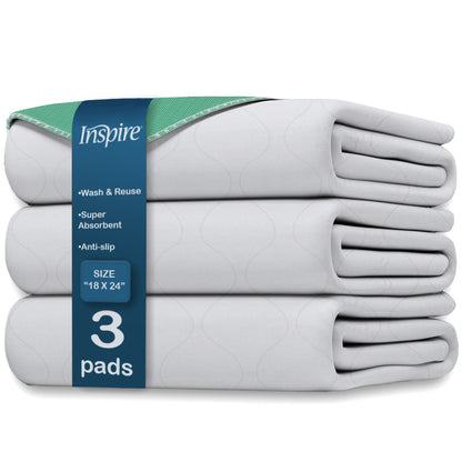 Washable and Reusable Chair Pads 18 x 24 | 3 Pack