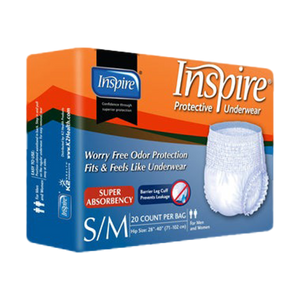 Inspire Adult Diaper Incontinence UnderwearSmall/Medium