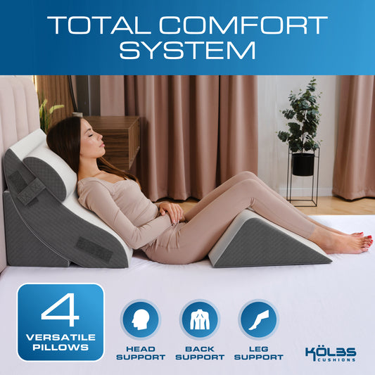 Kolbs Wedge Pillow Set 4 pcs Post Surgery Pillow