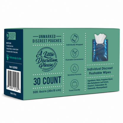 A Little Discretion Please - Flushable Wipes
