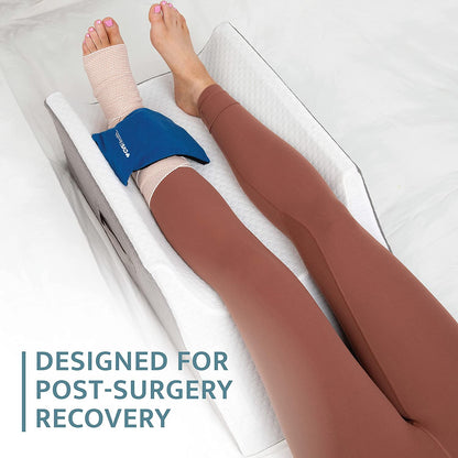 Woman Stretching Out on A Post Surgery Pillow