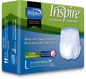 Inspire Adult Diaper Incontinence Underwear
