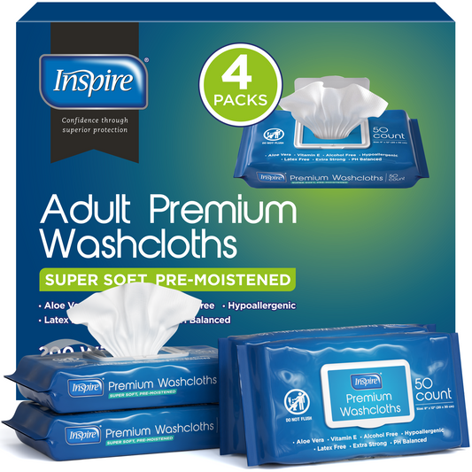 Inspire Adult Wash Cloths 200 Count