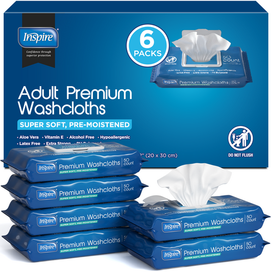 Inspire Adult Wash Cloths 300 Count