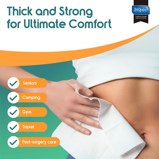 Ultra Thick Rinse Free Body Wash Wipes