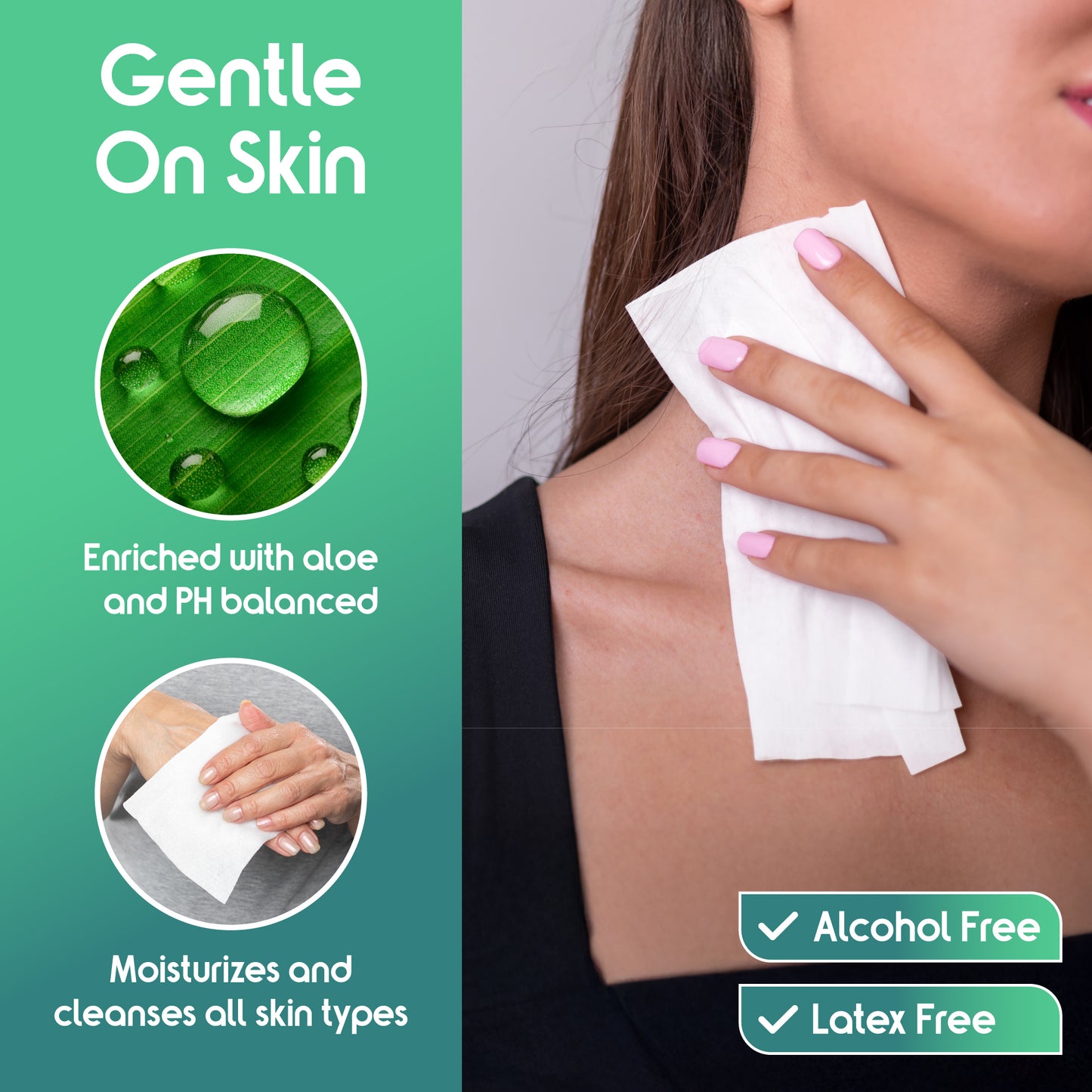 Ultra Thick Rinse Free Body Wash Wipes