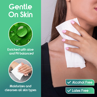 Ultra Thick Rinse Free Body Wash Wipes