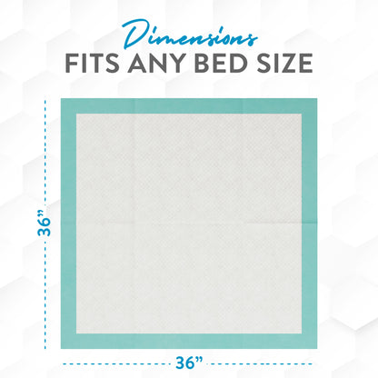 Inspire 36 x 36 Super Absorbent Bed Pads Incontinence Disposable