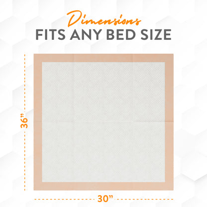 Inspire 30 x 36 Super Absorbent Bed Pads Incontinence Disposable