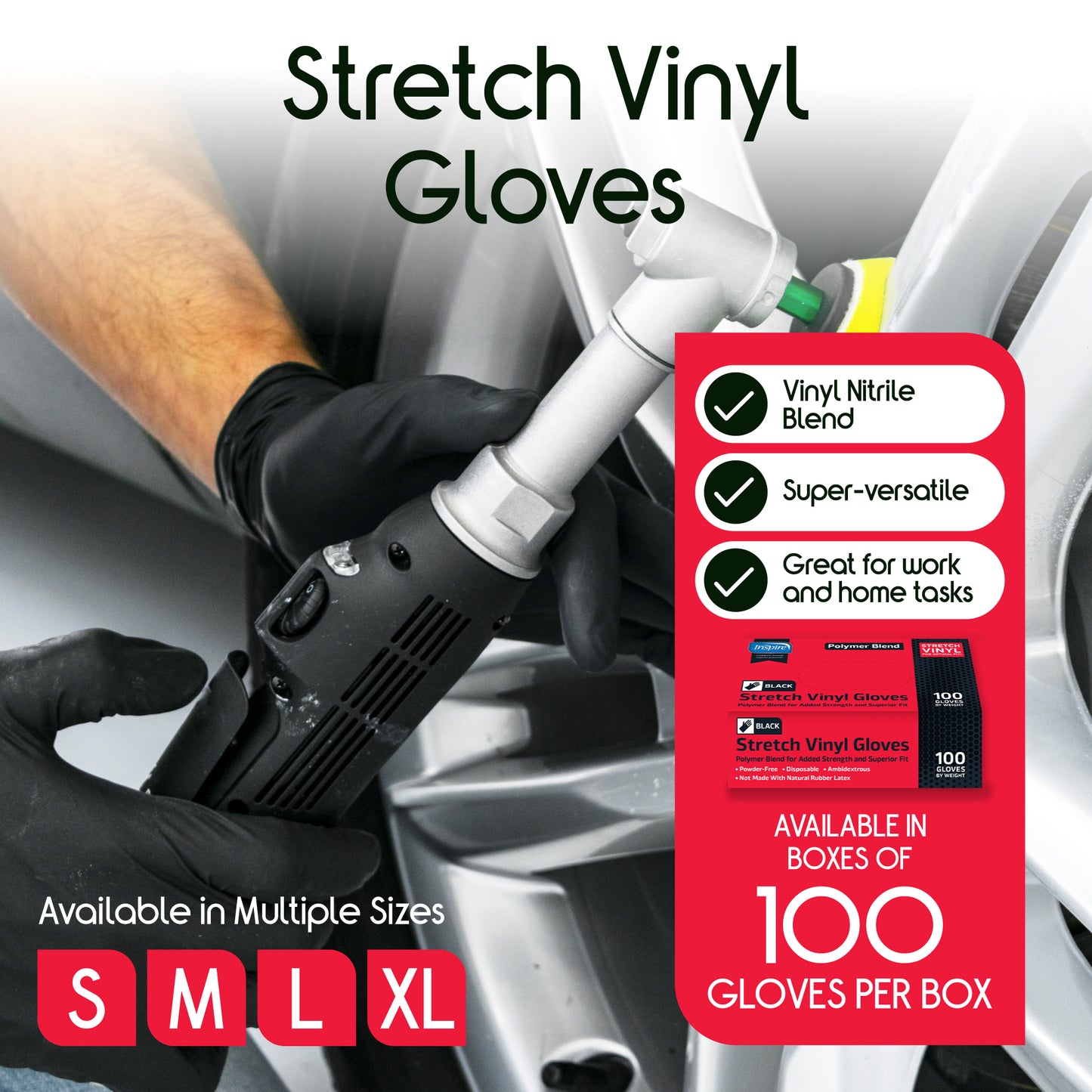 Black Vinyl Gloves