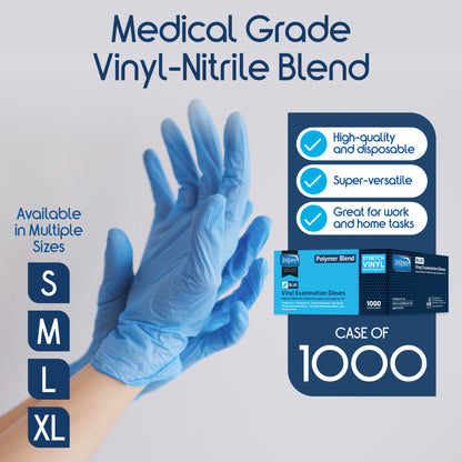 Inspire Nitrile-Vinyl Blend Exam Gloves 1000 Count
