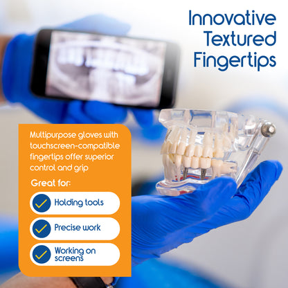 Inspire Nitrile Blue Gloves 1000 Count