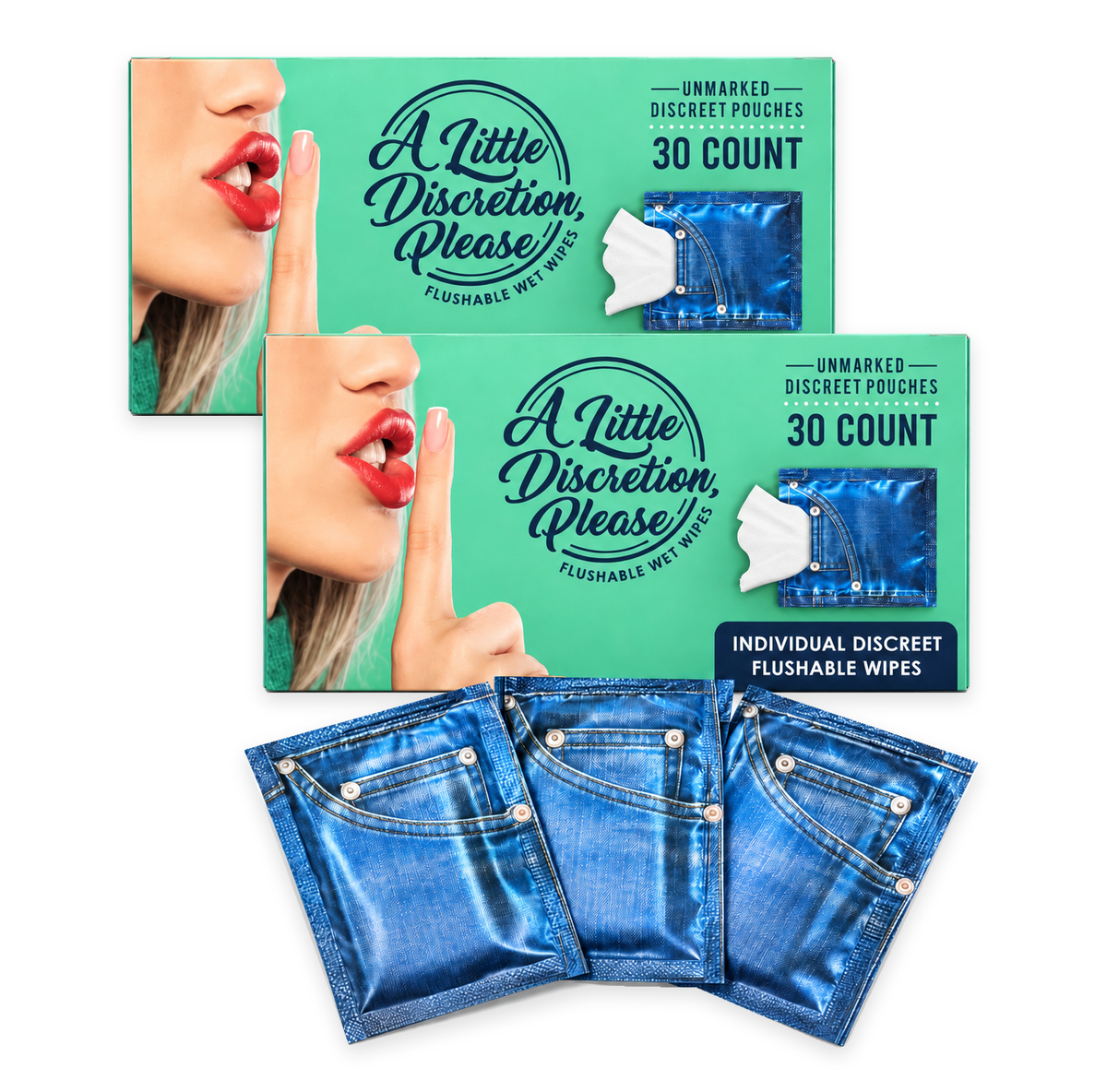 A Little Discretion Please - Flushable Wipes