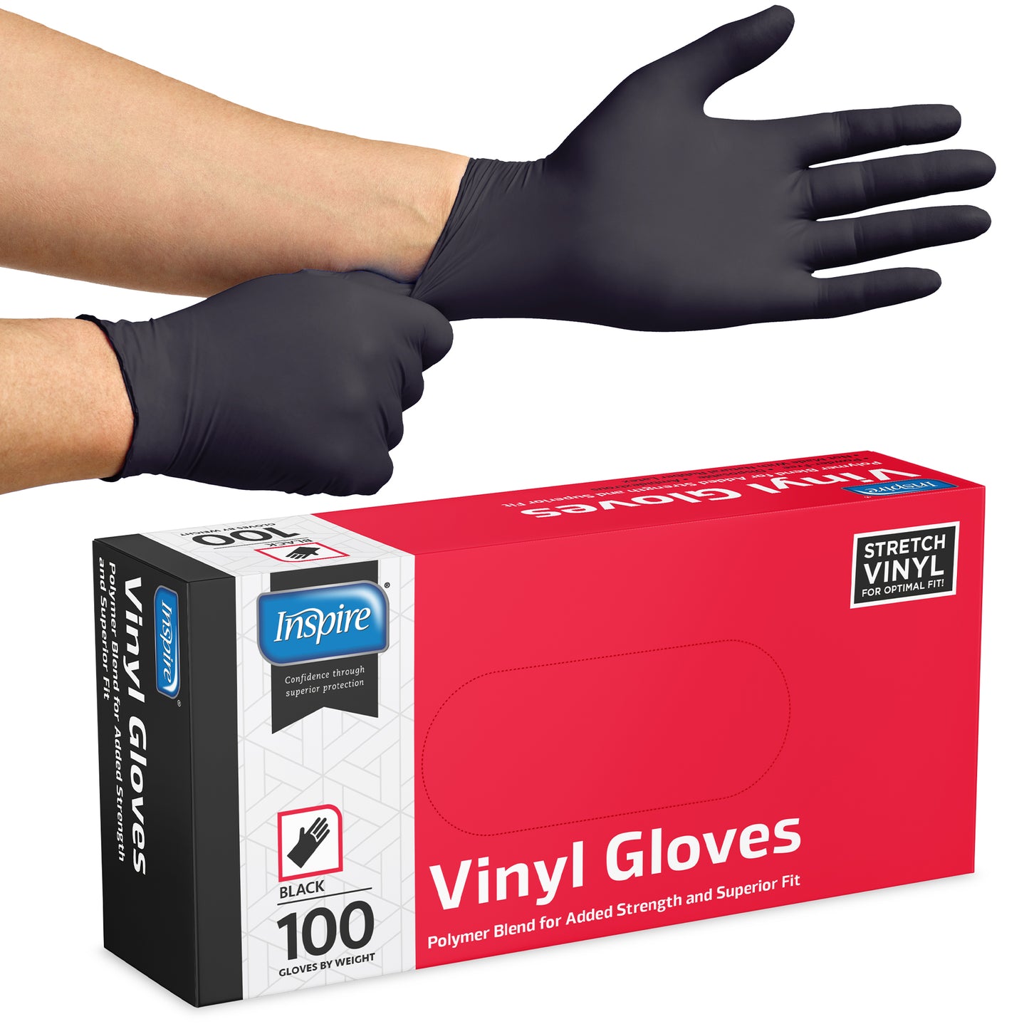 Black Vinyl Gloves