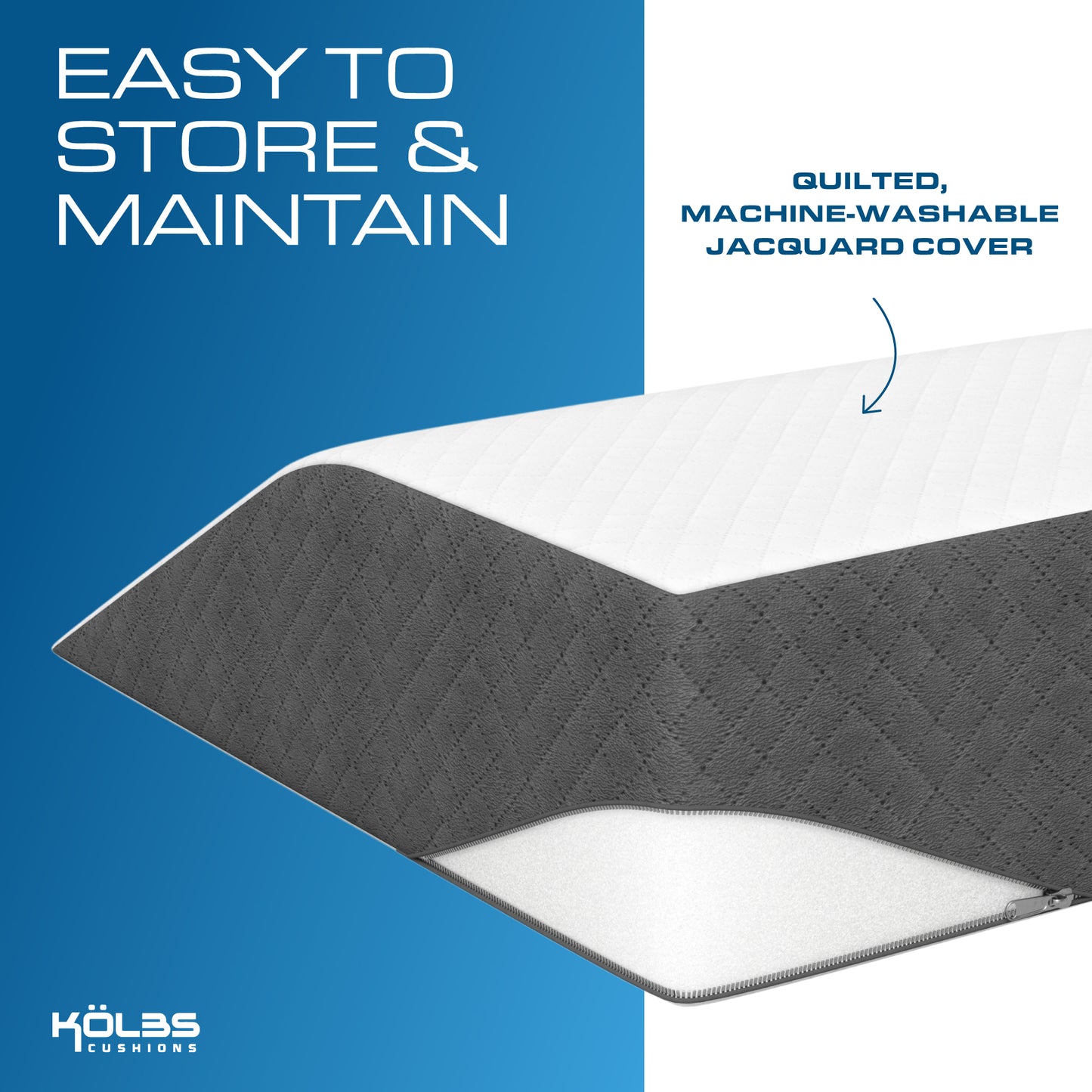 Kolbs Memory Foam Leg Elevation Pillow