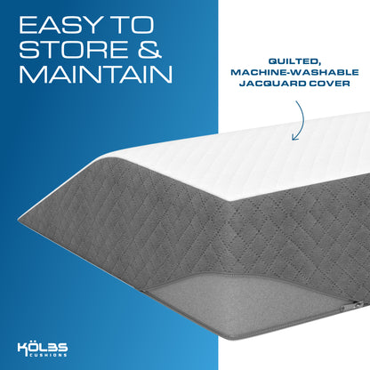 Kolbs Memory Foam Leg Elevation Pillow