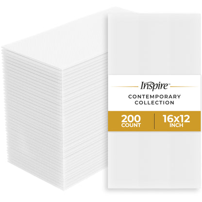 Inspire Linen Feel Disposable Napkins - 200 Ct.