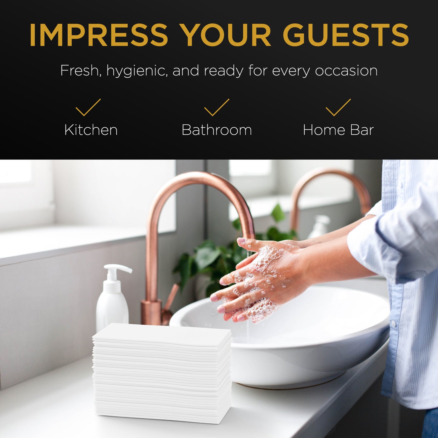 Inspire Linen Feel Disposable Napkins - 200 Ct.