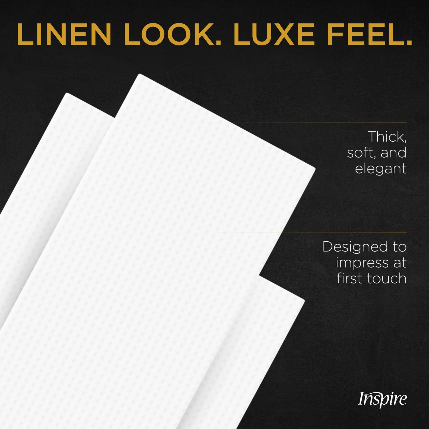 Inspire Linen Feel Disposable Napkins - 200 Ct.