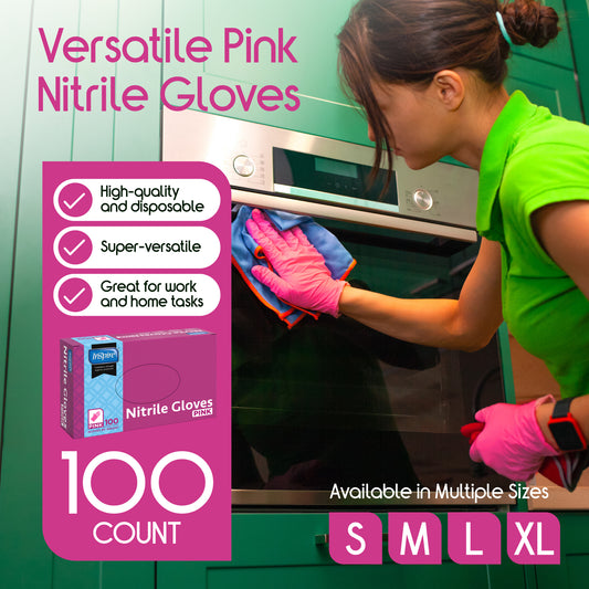 Inspire Nitrile Pink 100 Count