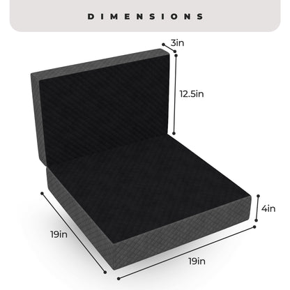 Kolbs Extra Large Recliner Cushion | Chic 2 Tone Velvet Cover (Seat with Back)